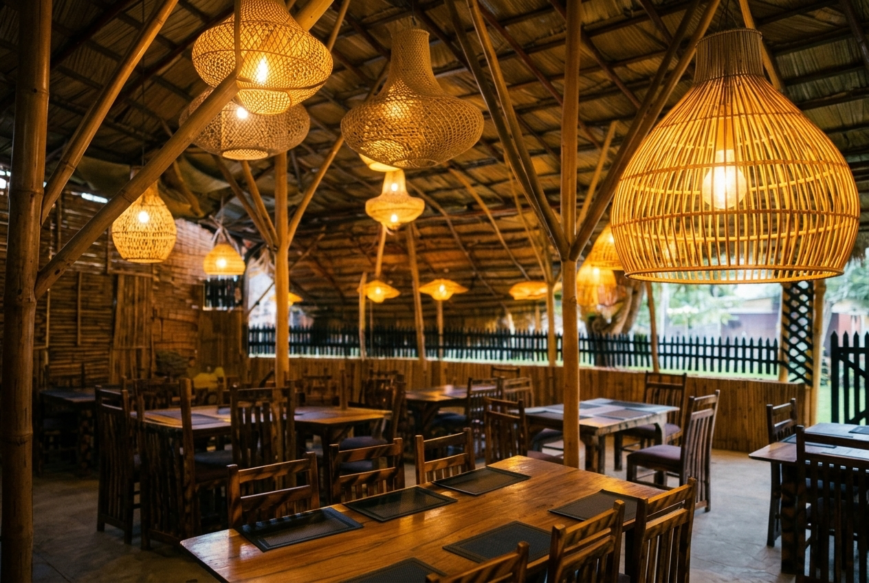 Grand Sapphire outdoor wooden pavilion restaurant